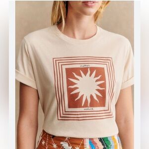 SEZANE X PANGEA SOLEIL MOTHER NATURE TShirt 🧡 SIZE S